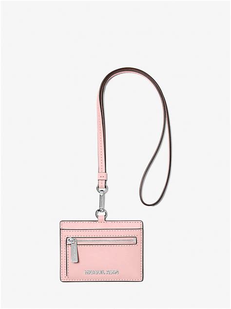 michael kors lanyard card holder|Michael Kors saffiano card case.